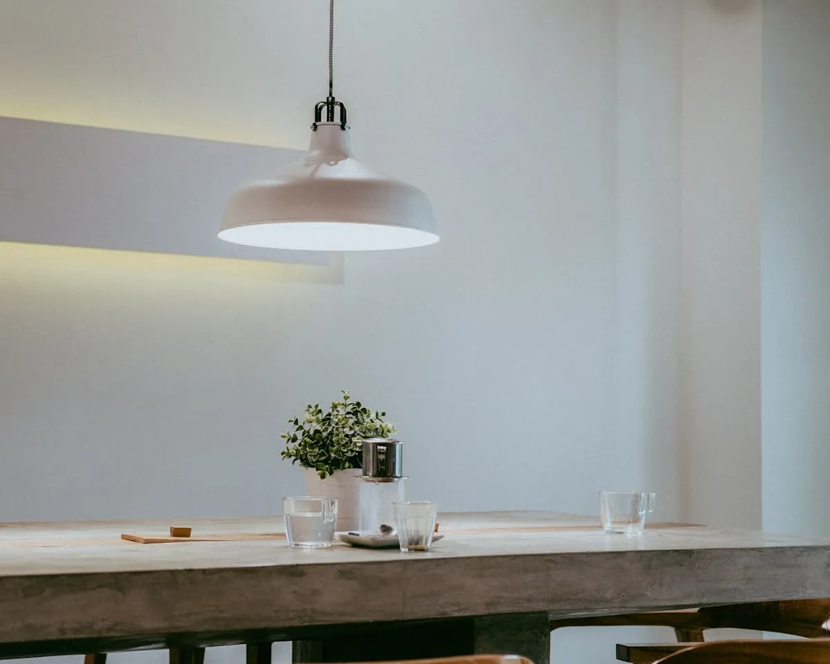 Modern pendant lighting in a contemporary Canadian interior