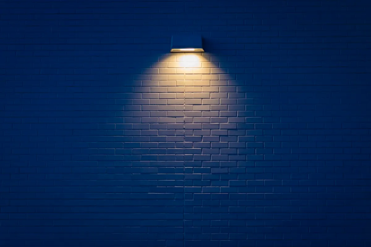 Minimalist fixture detail for a modern room